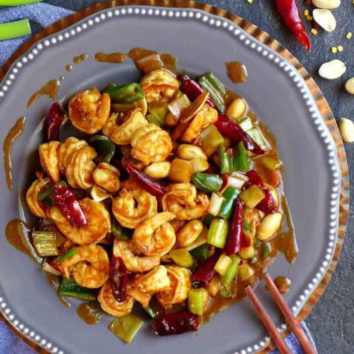 Rækjur á Kung Pao
