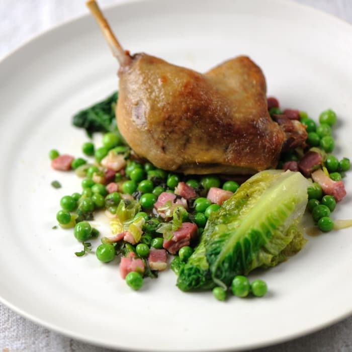 Andalæri í confit-stíl
