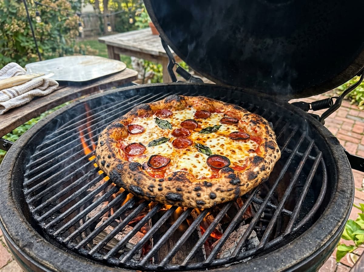 Pizzur á grillinu