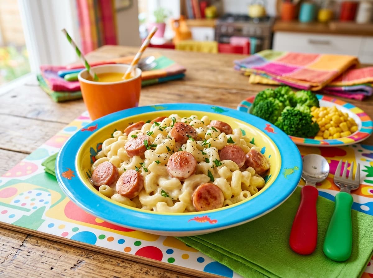 Pylsupasta barna