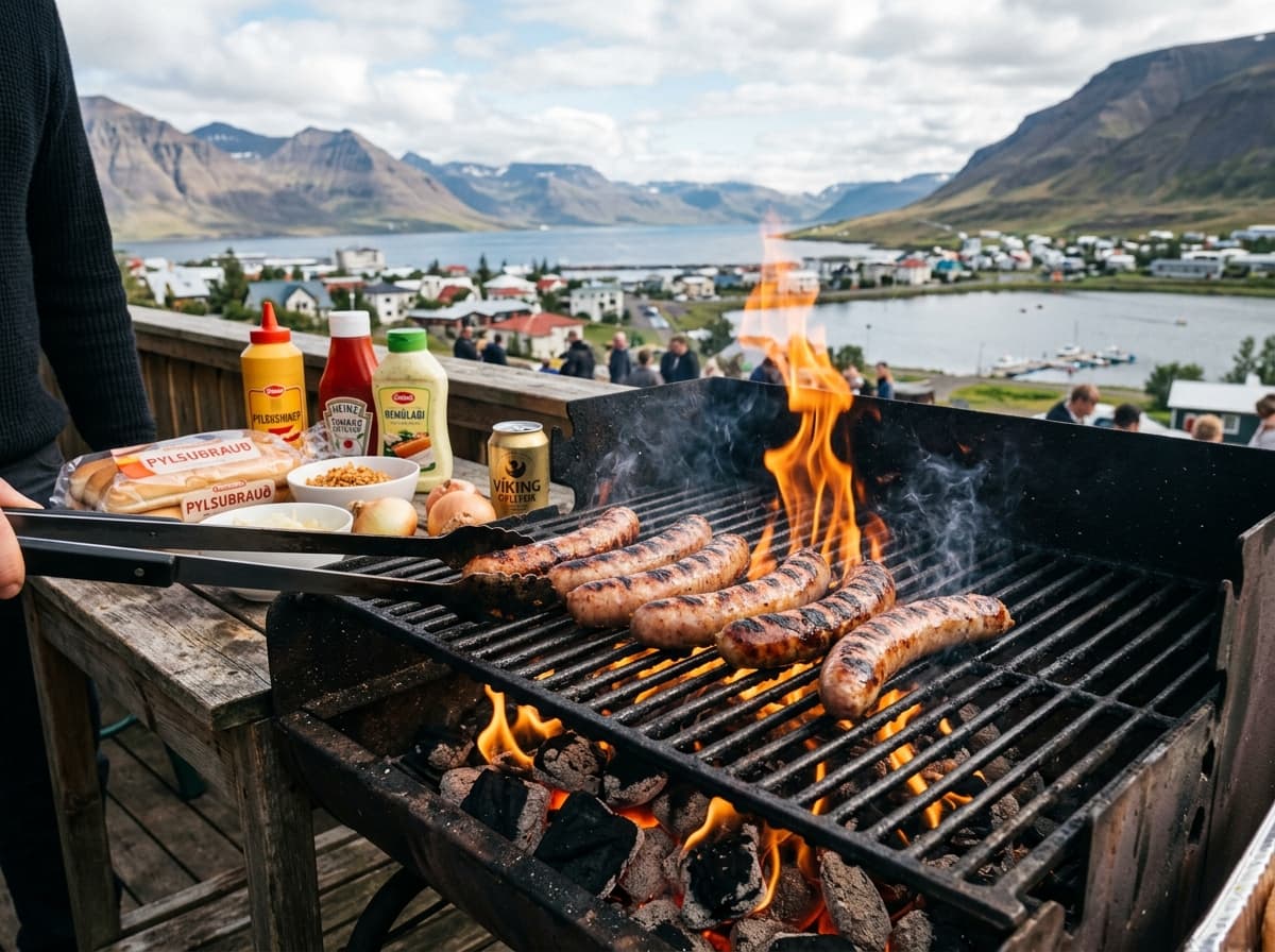 Stökkar grillpylsur