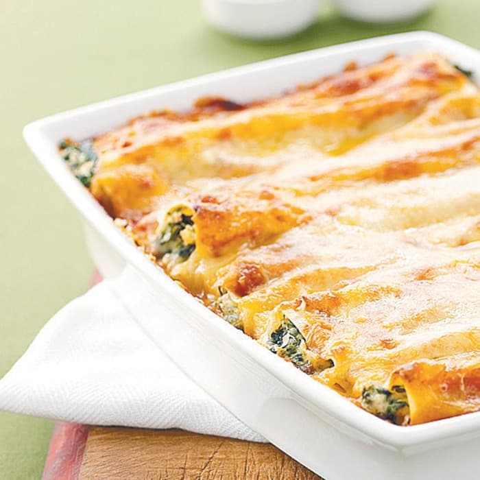 Cannelloni með spínati og ricotta