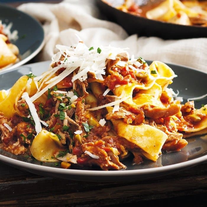 Andarsósa með pasta